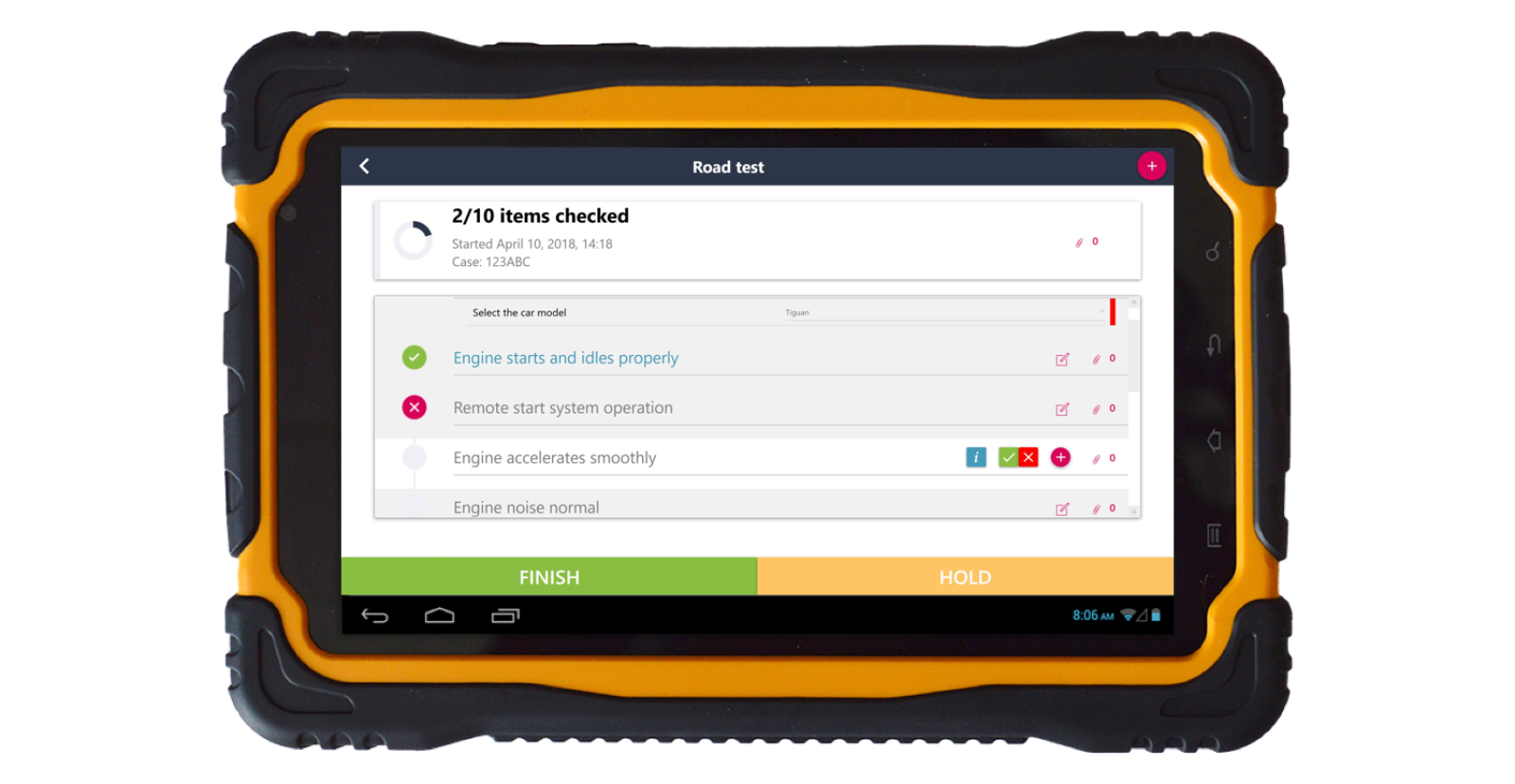 Digital checklists